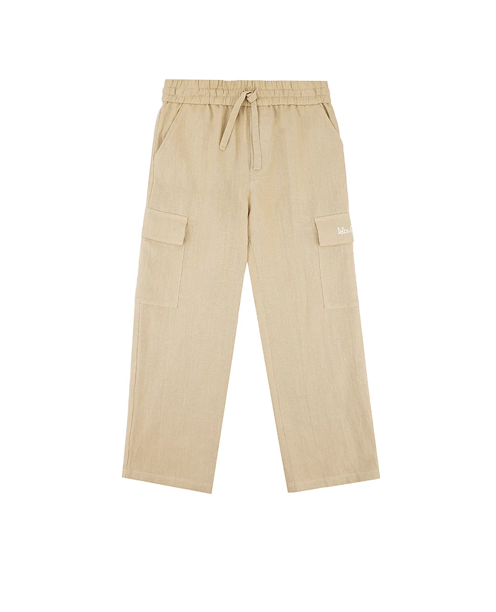 Детские брюки Dolce&Gabbana Kids L44P76-FU4LH-B, бежевый цвет • Купить в интернет-магазине Kameron