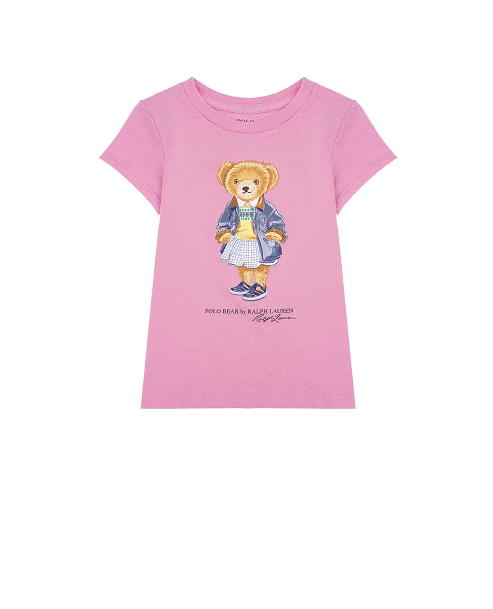 Детская футболка Polo Bear Polo Ralph Lauren Kids 313965154001, розовый цвет • Купить в интернет-магазине Kameron