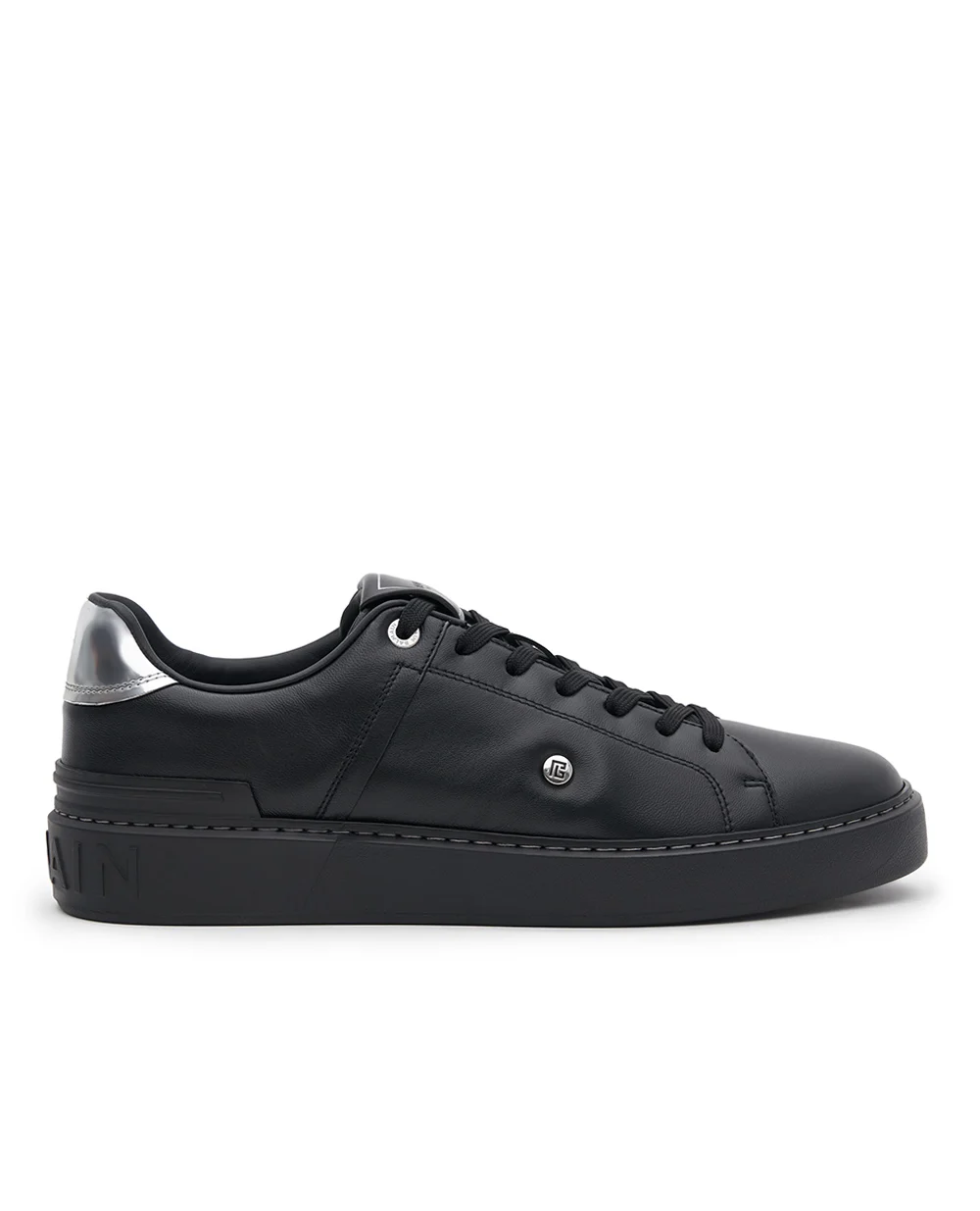 Кроссовки B-Court из кожи Balmain FM1VI390LNSS, черный цвет • Купить в интернет-магазине Kameron