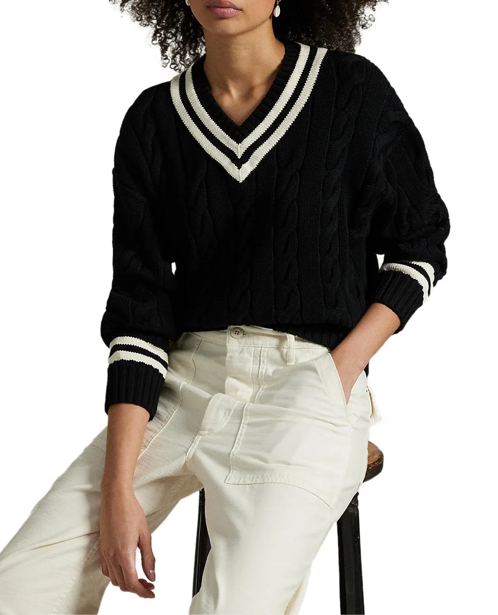 Пуловер Polo Ralph Lauren 211972142001, черный цвет • Купить в интернет-магазине Kameron