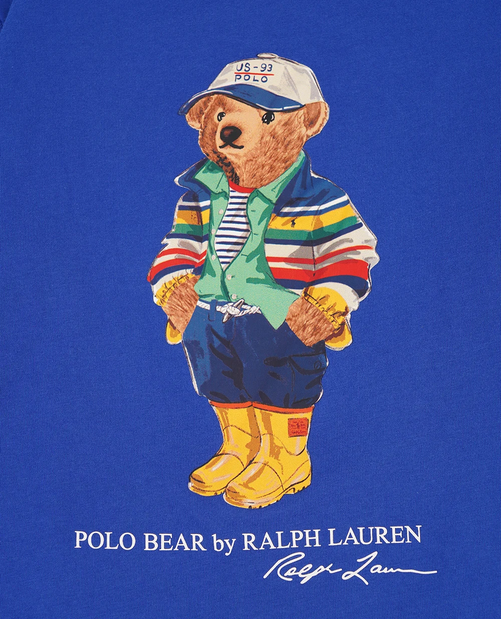 Детский лонгслив Polo Bear Polo Ralph Lauren Kids 323883620012, синий цвет • Купить в интернет-магазине Kameron