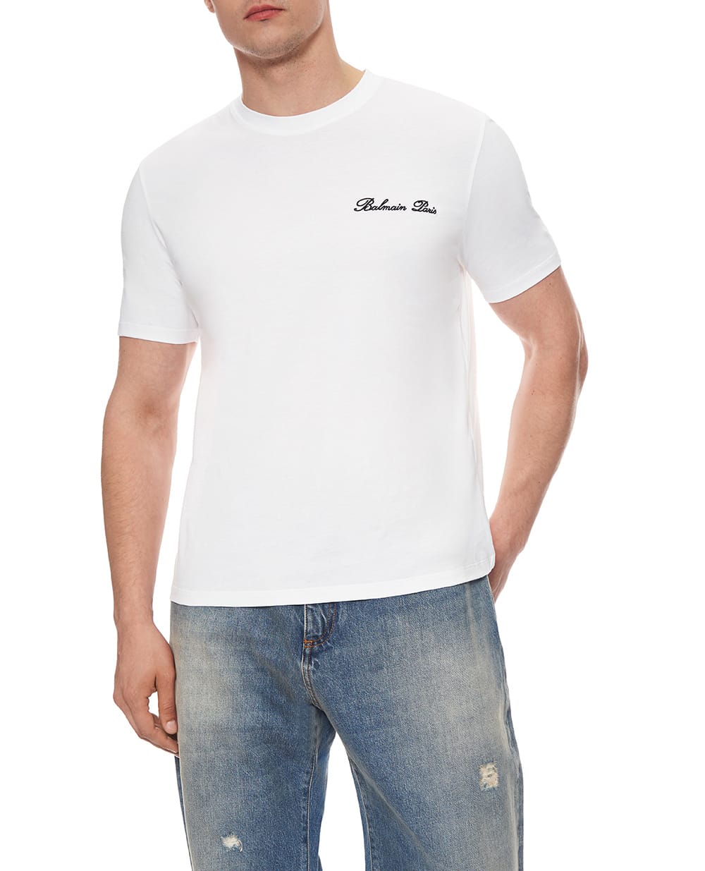 Футболка Balmain FH1EG000BC68, белый цвет • Купить в интернет-магазине Kameron