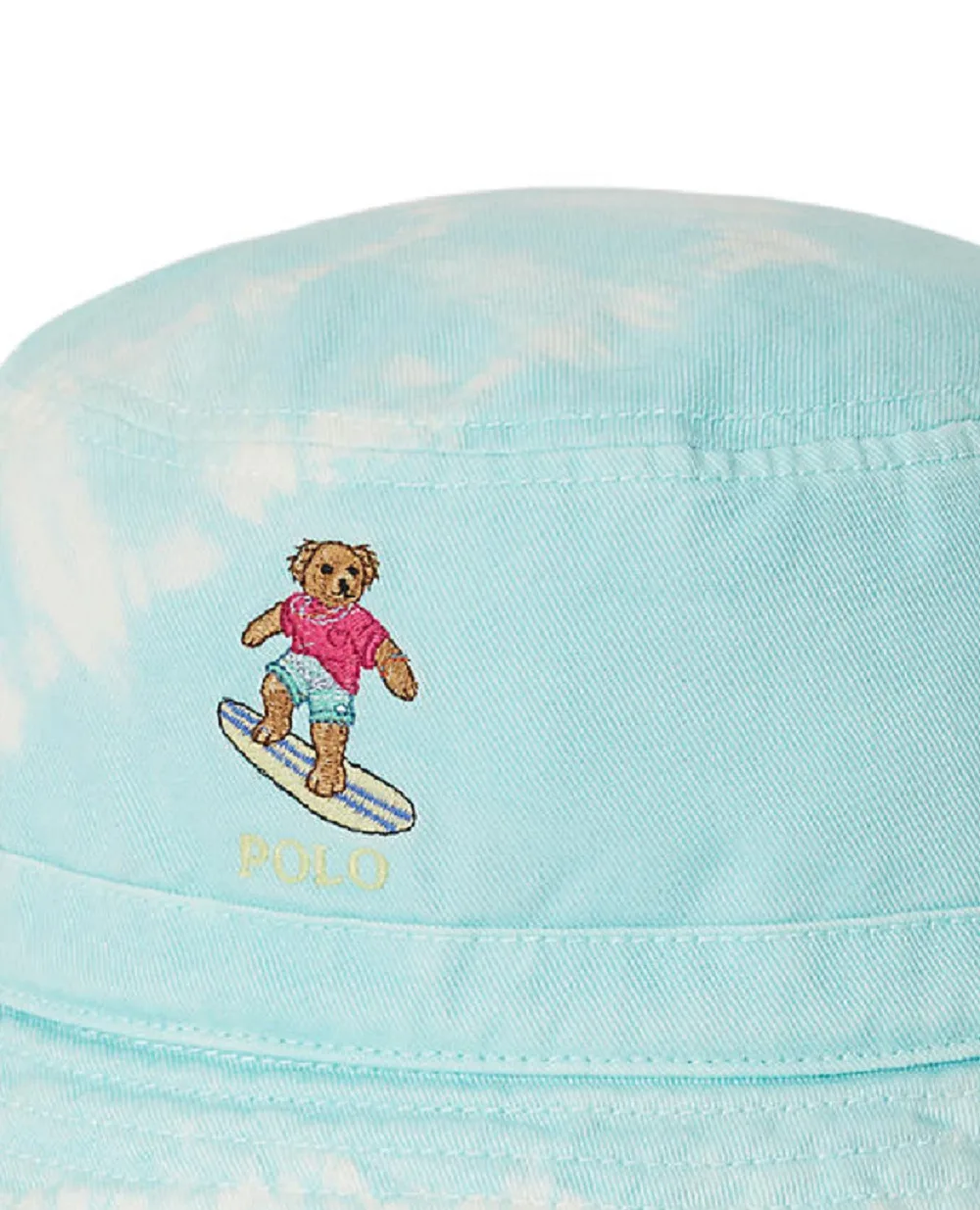Детская панама Polo Bear Polo Ralph Lauren Kids 323B13850001, голубой цвет • Купить в интернет-магазине Kameron
