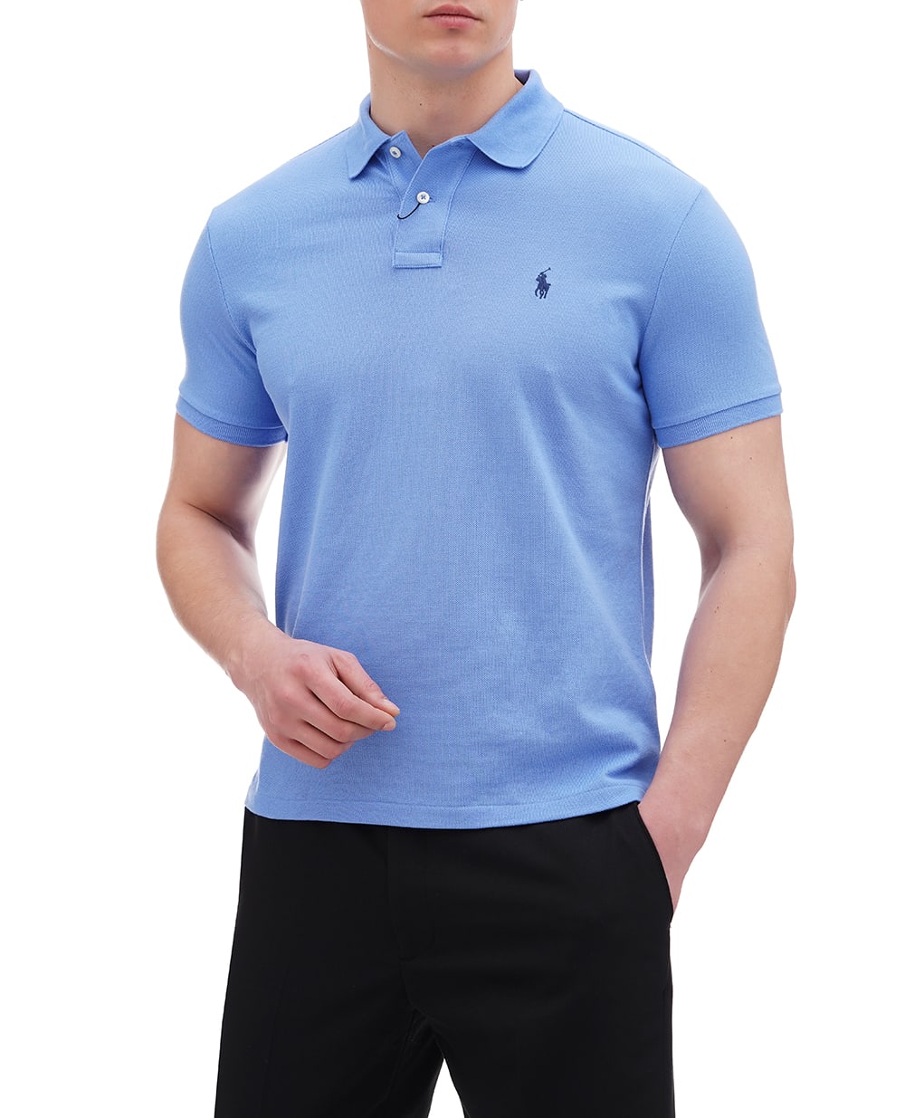 Поло Mesh Polo Ralph Lauren 710782592012, синий цвет • Купить в интернет-магазине Kameron