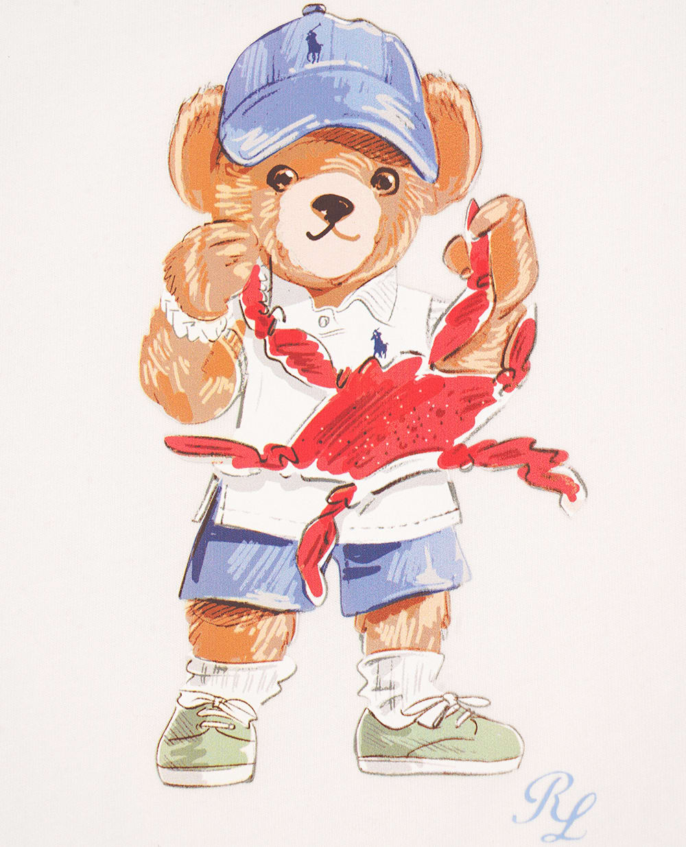 Детская футболка Polo Bear Polo Ralph Lauren Kids 320965276002, белый цвет • Купить в интернет-магазине Kameron