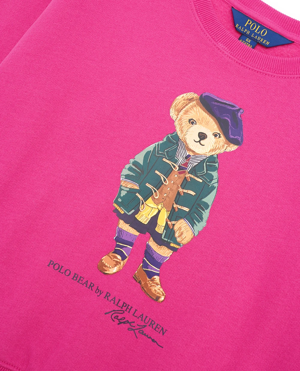 Детский свитшот Polo Bear Polo Ralph Lauren Kids 313951082001, розовый цвет • Купить в интернет-магазине Kameron