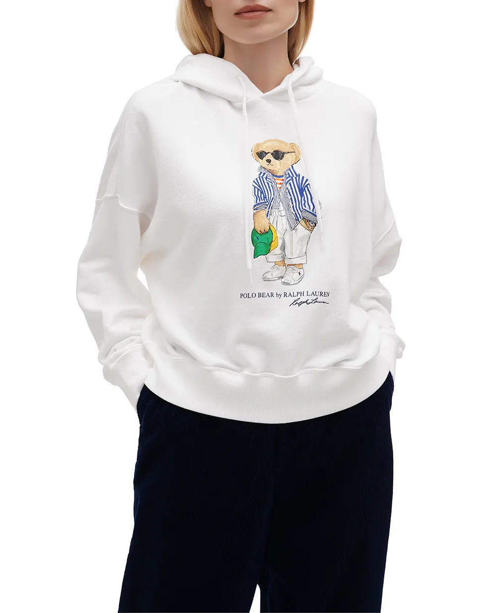 Худи Polo Bear Polo Ralph Lauren 211959115001, белый цвет • Купить в интернет-магазине Kameron