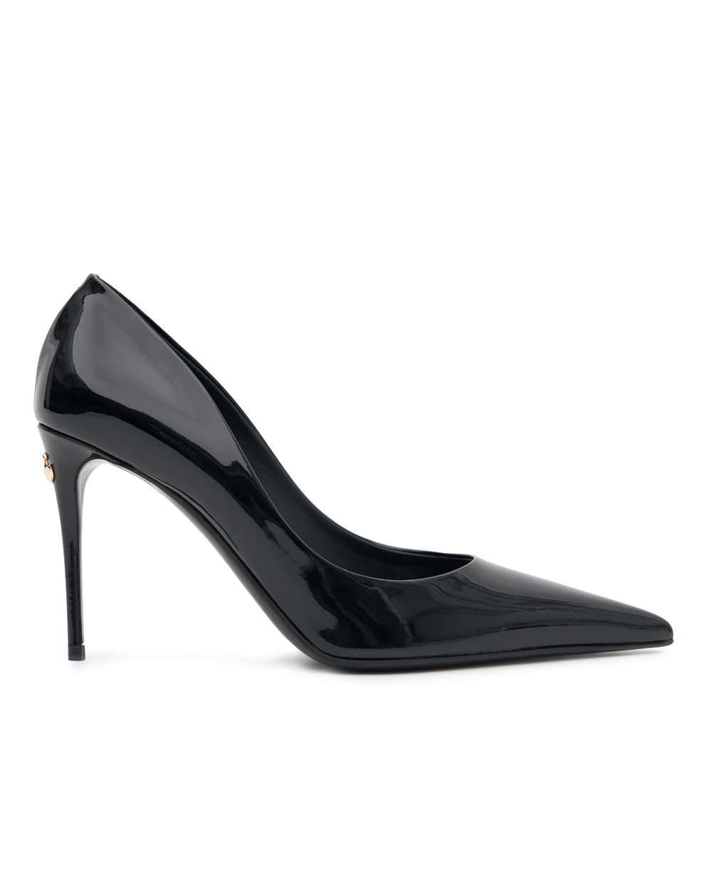 Туфлі-човники Cardinale з лакованої шкіри Dolce&Gabbana CD1860-A1471, чорний колір • Купити в інтернет-магазині Kameron