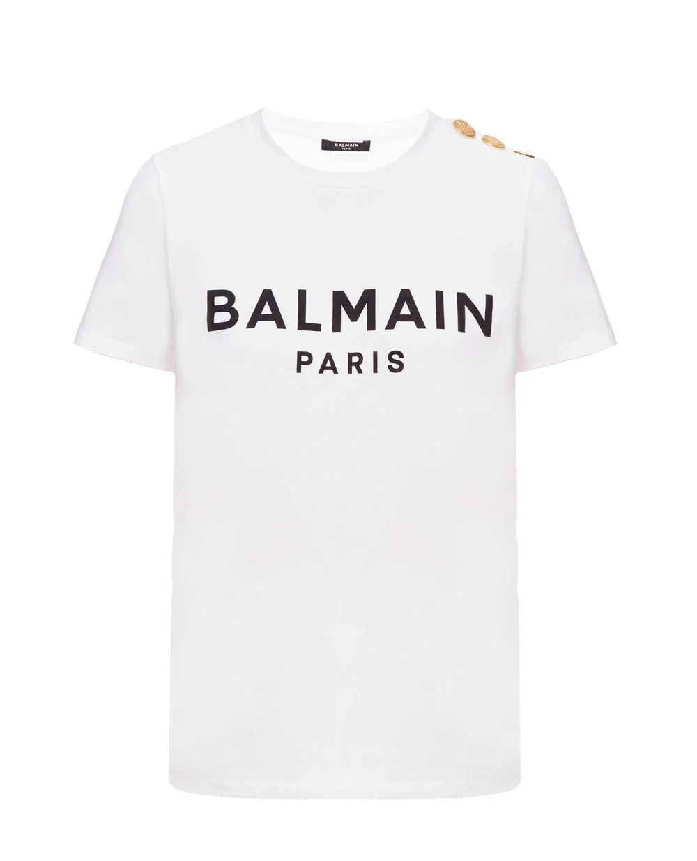 Футболка Balmain BF1EF005BB02, белый цвет • Купить в интернет-магазине Kameron