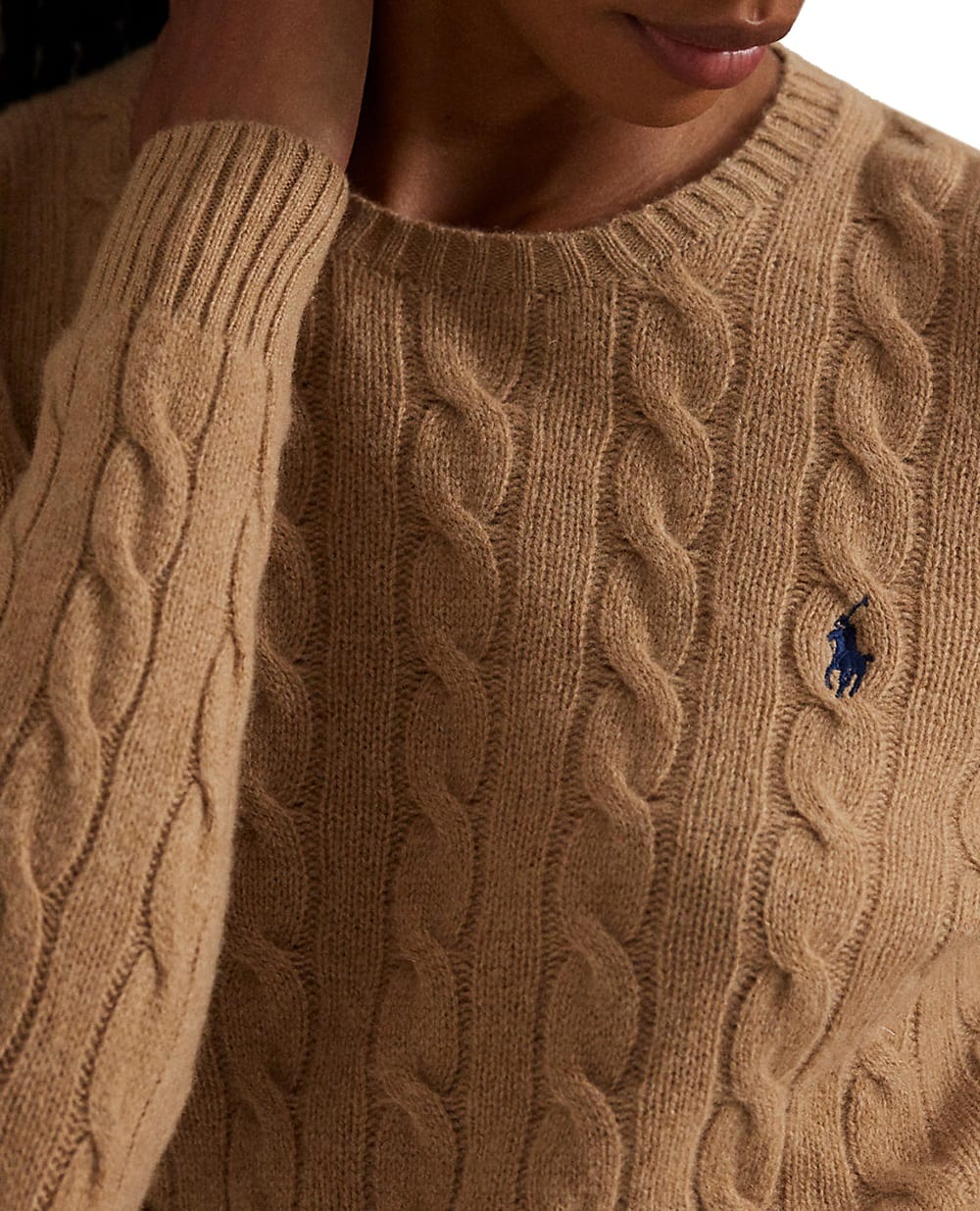 Свитер из шерсти и кашемира Polo Ralph Lauren 211971865002, коричневый цвет • Купить в интернет-магазине Kameron