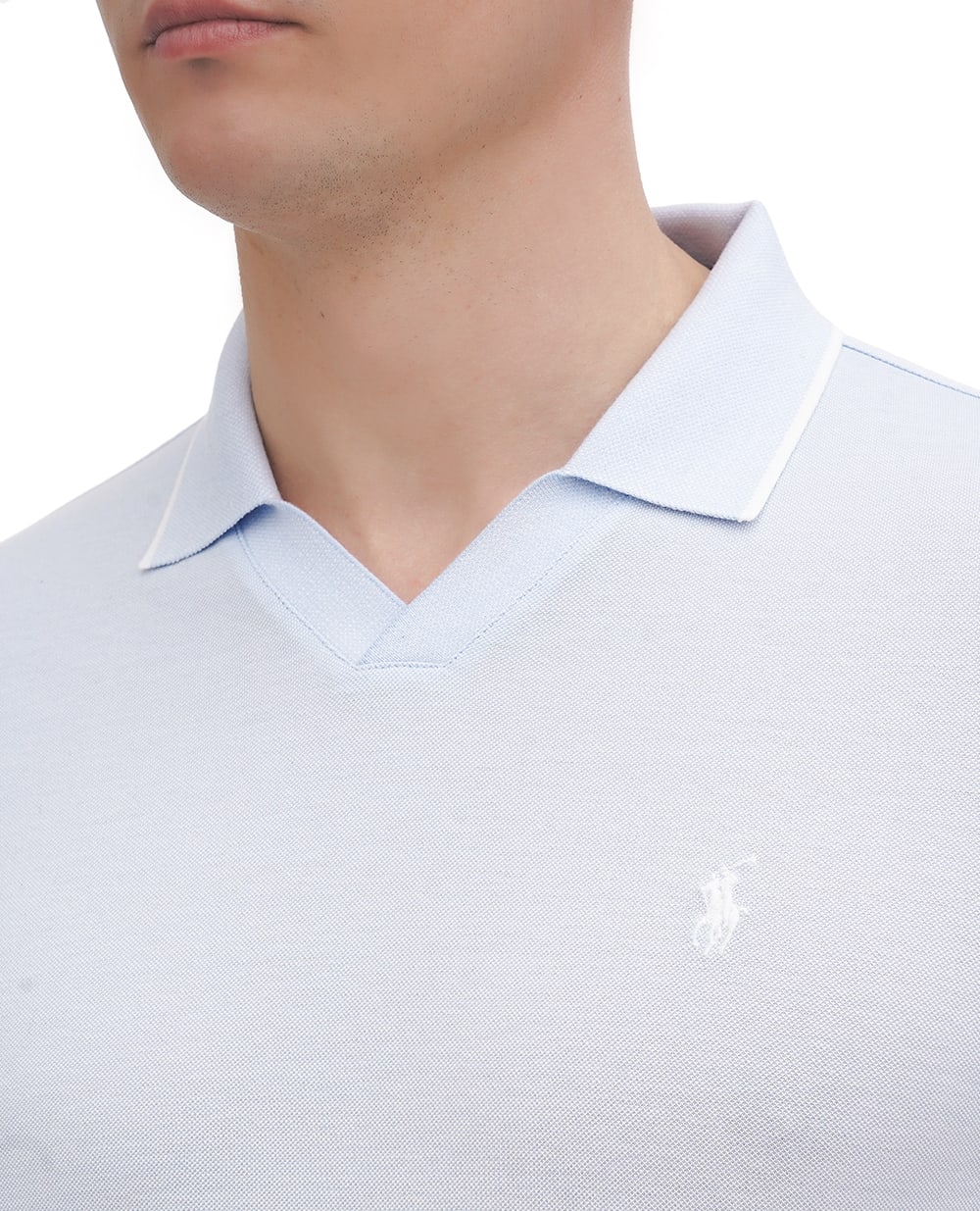 Поло Polo Ralph Lauren 710964535001, голубой цвет • Купить в интернет-магазине Kameron