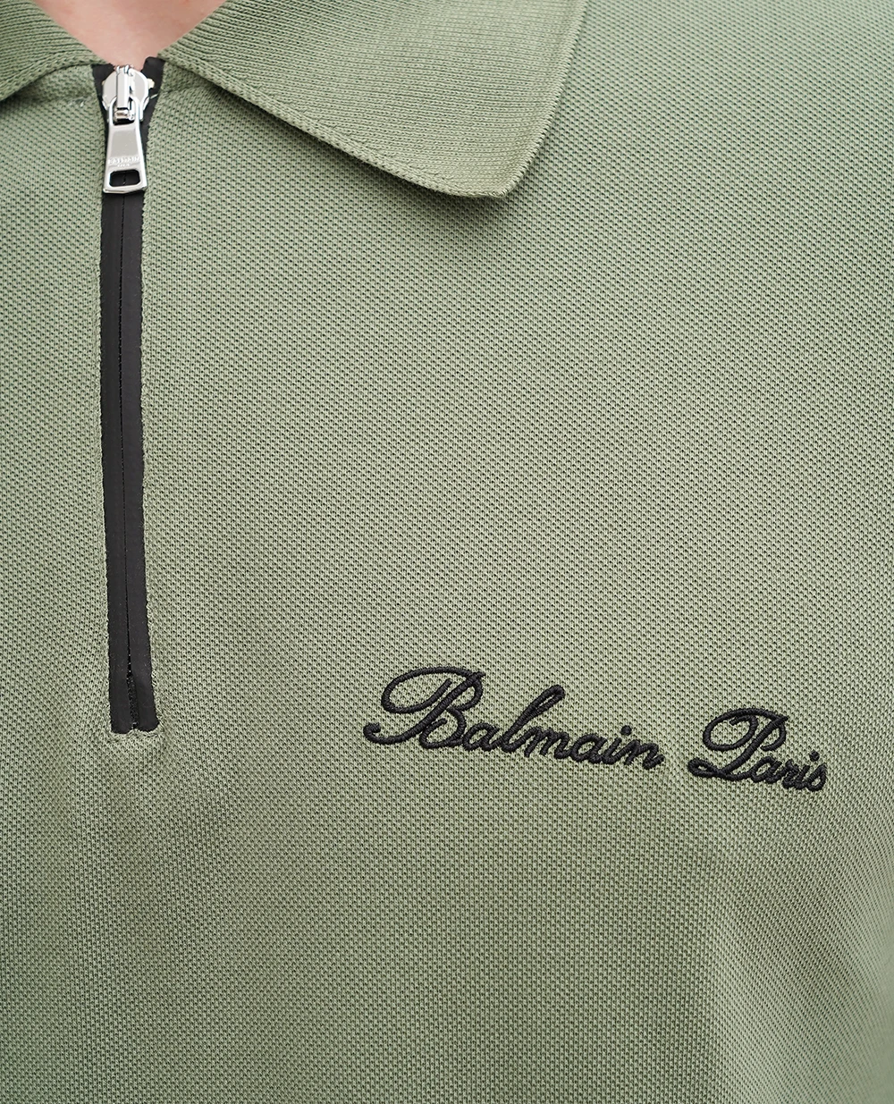 Поло Balmain DH1GC028BC78, хаки цвет • Купить в интернет-магазине Kameron