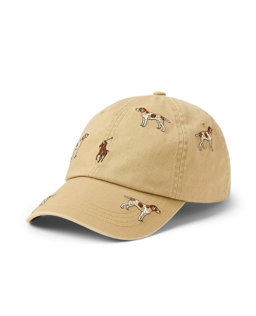 Бейсболка с вышивкой Polo Ralph Lauren 710P04305001, коричневый цвет • Купить в интернет-магазине Kameron