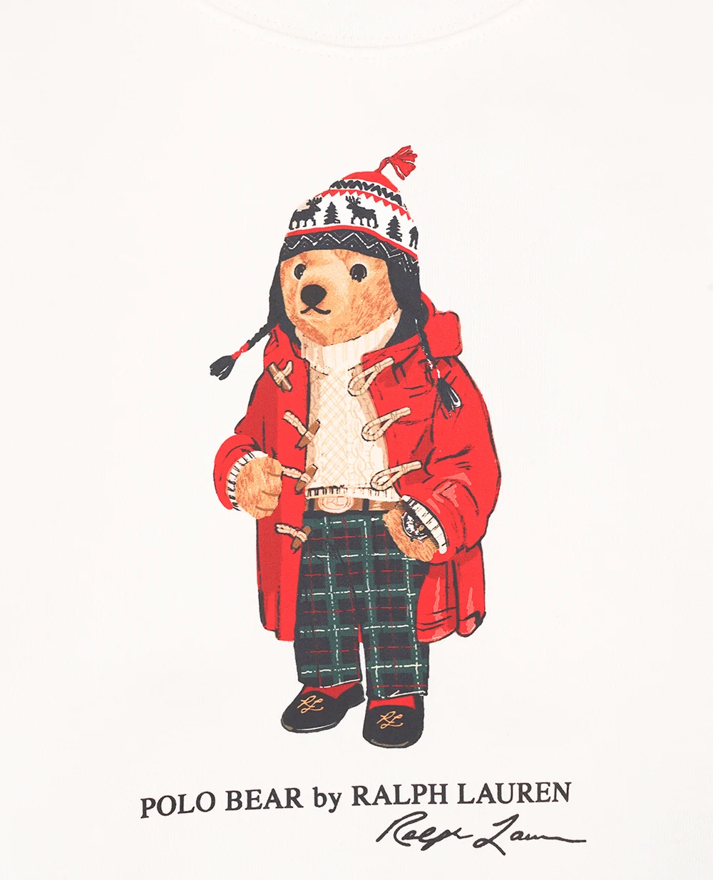 Детский свитшот Polo Bear Polo Ralph Lauren Kids 322960439002, белый цвет • Купить в интернет-магазине Kameron