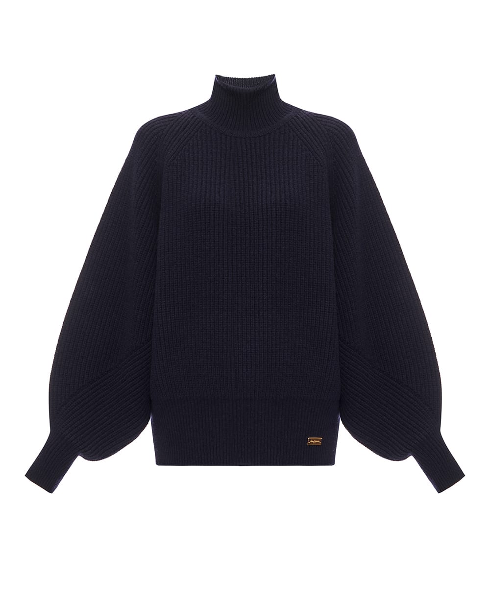 Свитер из шерсти Balmain FF0KG025KJ02, синий цвет • Купить в интернет-магазине Kameron