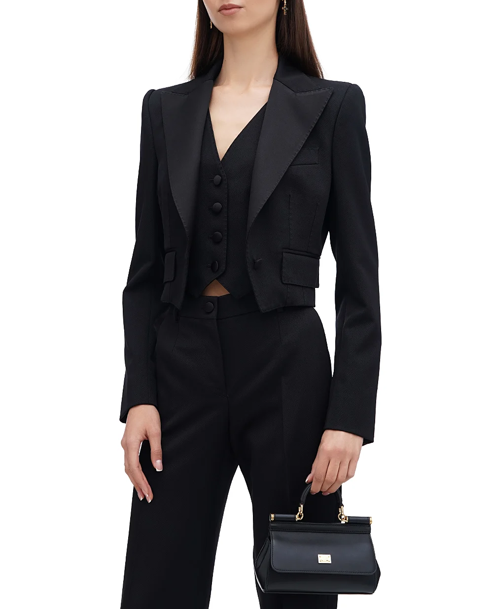 Жакет Dolce&Gabbana F29YRT-FU28J, чорний колір • Купити в інтернет-магазині Kameron