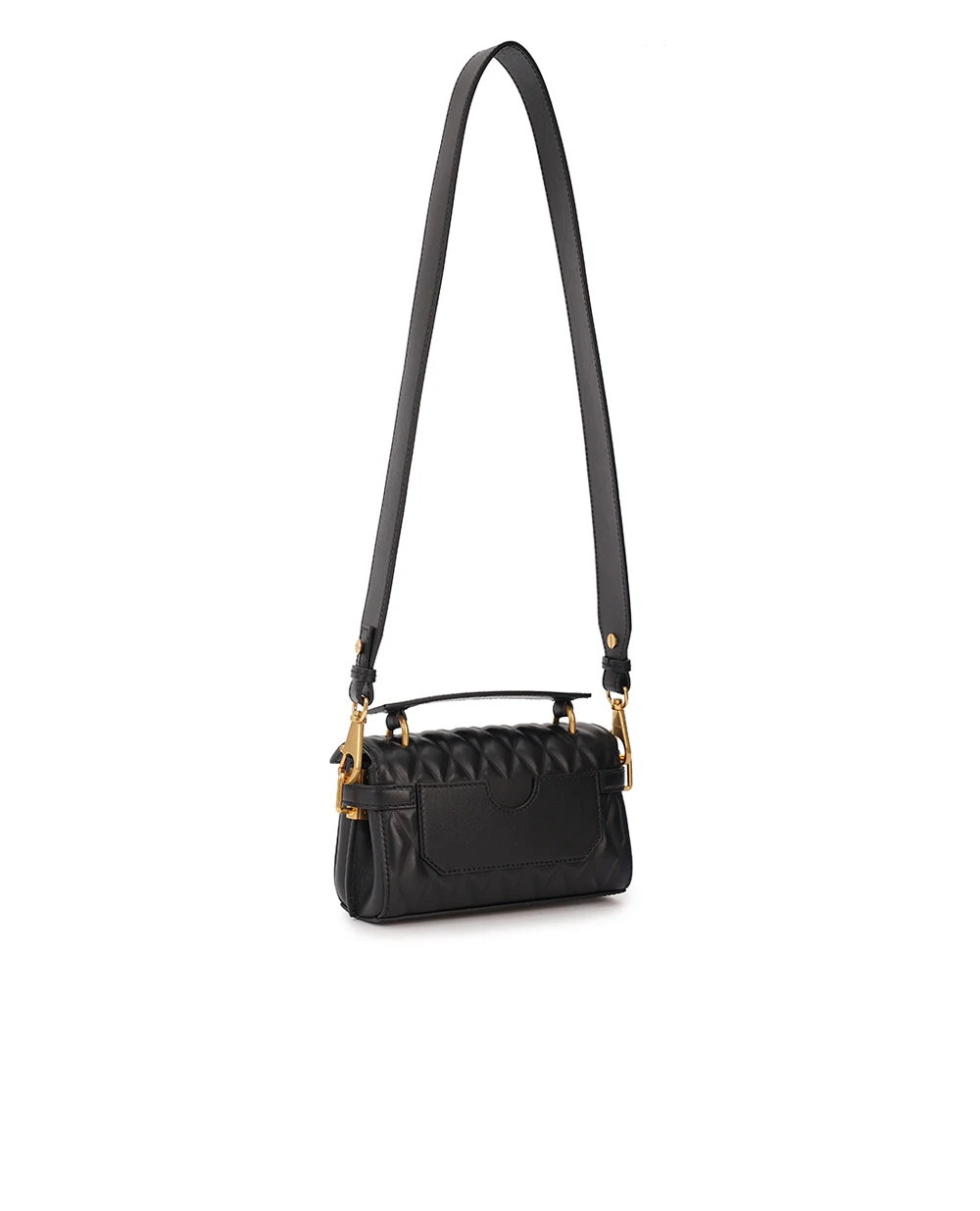 Кожаная сумка B-Buzz 19 Balmain EN1AE742LHLB, черный цвет • Купить в интернет-магазине Kameron