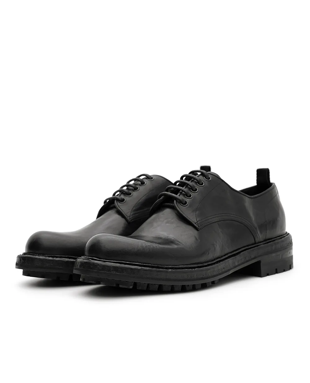 Дербі з телячої шкіри Dolce&Gabbana A10889-AV325, чорний колір • Купити в інтернет-магазині Kameron
