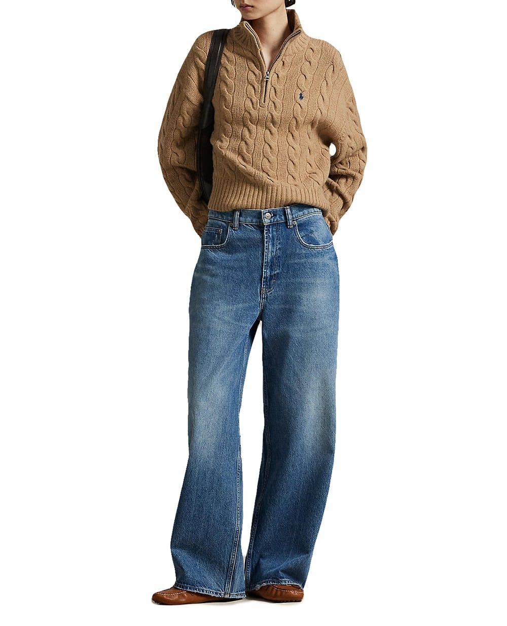 Свитер из шерсти Polo Ralph Lauren 211972130002, коричневый цвет • Купить в интернет-магазине Kameron