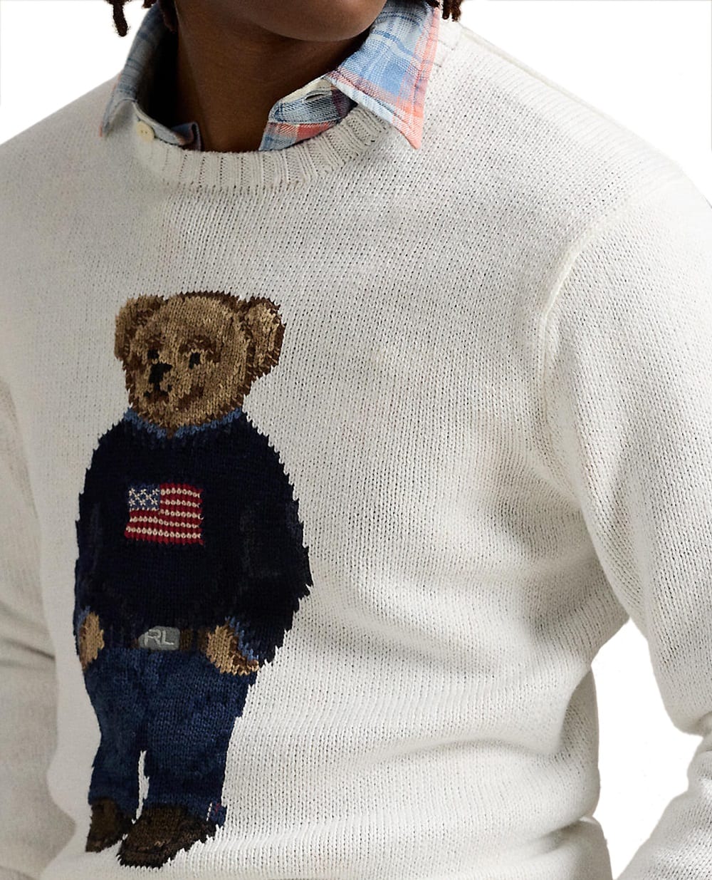 Свитер Polo Bear Polo Ralph Lauren 710977415001, белый цвет • Купить в интернет-магазине Kameron
