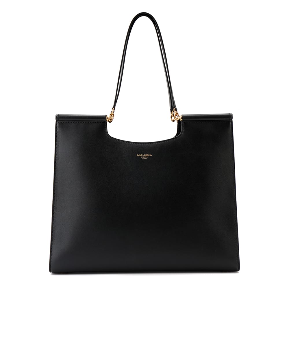 Шкіряна сумка-шоппер Sicily Large Dolce&Gabbana BB7727-B7321, чорний колір • Купити в інтернет-магазині Kameron