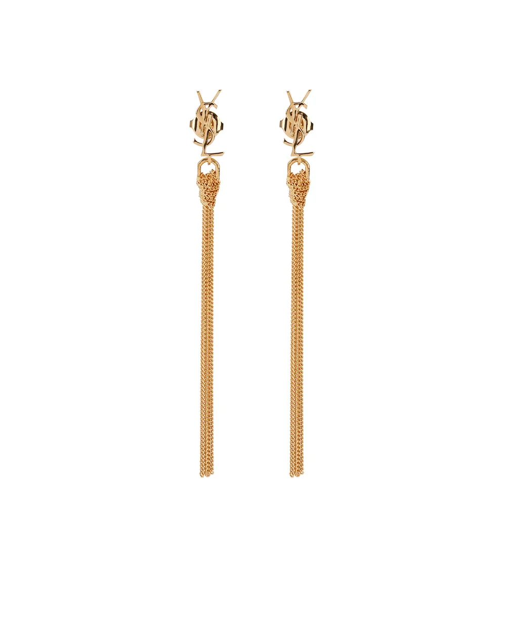 Серьги Saint Laurent 803195-Y1500, золотой цвет • Купить в интернет-магазине Kameron
