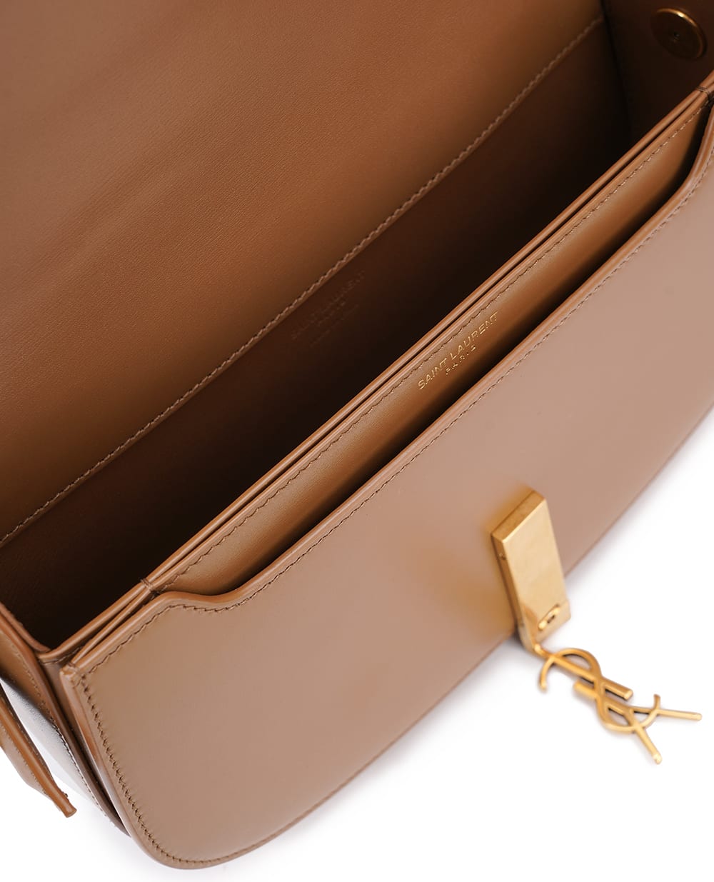 Кожаная сумка Voltaire In Box Saint Laurent 787671-0SX0W, коричневый цвет • Купить в интернет-магазине Kameron