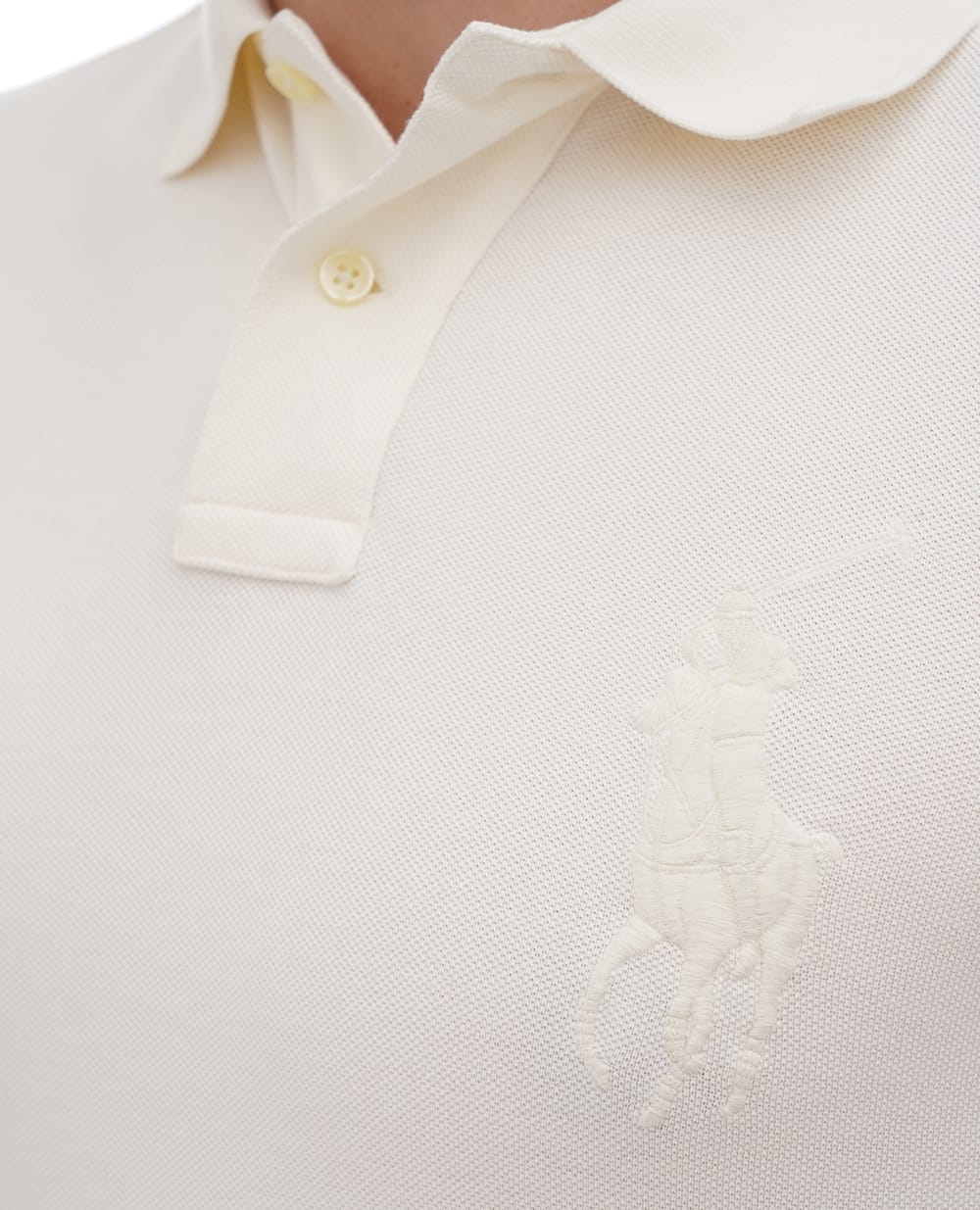 Поло Mesh Polo Ralph Lauren 710938137004, кремовый цвет • Купить в интернет-магазине Kameron