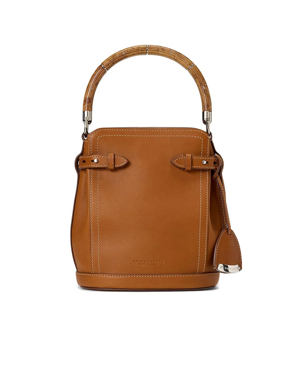 Кожаная сумка Ralph Bucket Ralph Lauren Collection 435977809003, коричневый цвет • Купить в интернет-магазине Kameron
