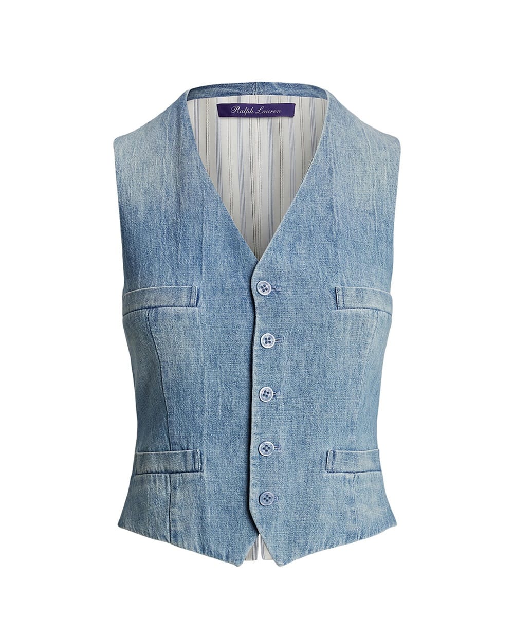 Джинсовый жилет Ralph Lauren Collection 290970924001, синий цвет • Купить в интернет-магазине Kameron