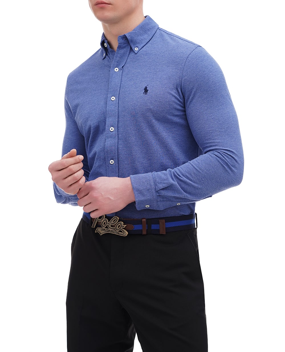 Рубашка Polo Ralph Lauren 710654408135, синий цвет • Купить в интернет-магазине Kameron