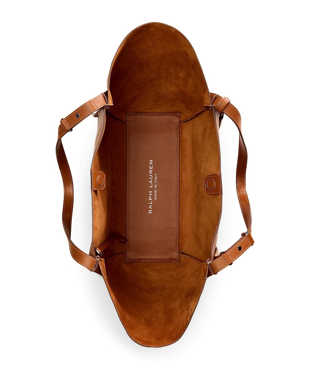 Сумка-тоут из кожи Ralph Lauren Collection 435954805002, коричневый цвет • Купить в интернет-магазине Kameron