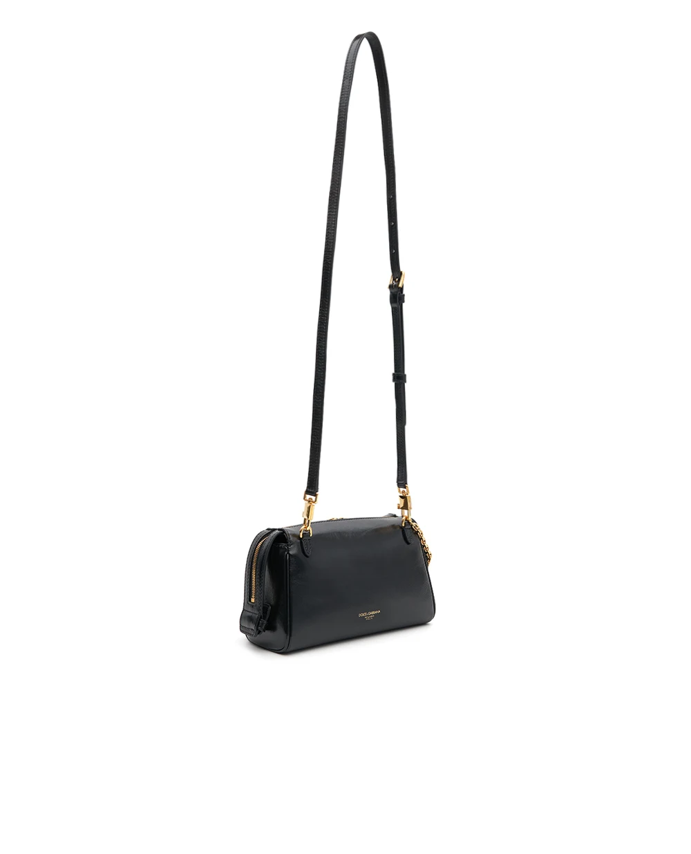 Сумка Vittoria Small з підвісками з телячої шкіри Dolce&Gabbana BB7889-A0070, чорний колір • Купити в інтернет-магазині Kameron