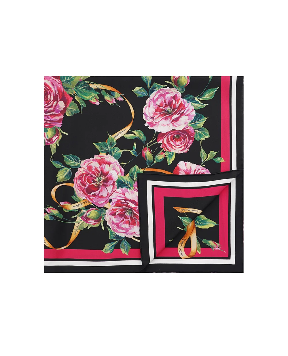 Платок Dolce&Gabbana FN090R-GDCUJ, черный цвет • Купить в интернет-магазине Kameron