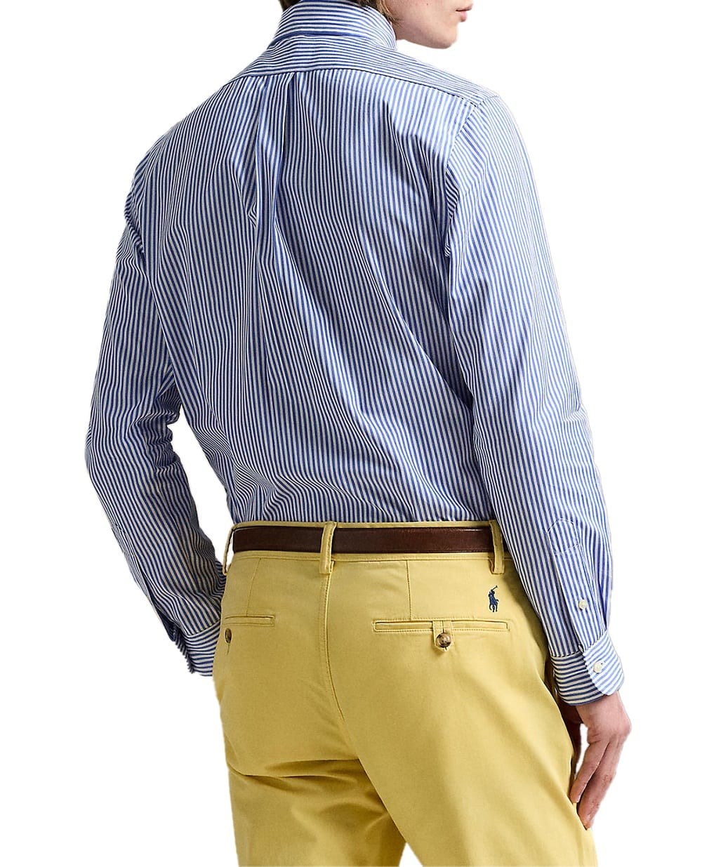 Рубашка в полоску Crest Polo Ralph Lauren 710965413001, синий цвет • Купить в интернет-магазине Kameron