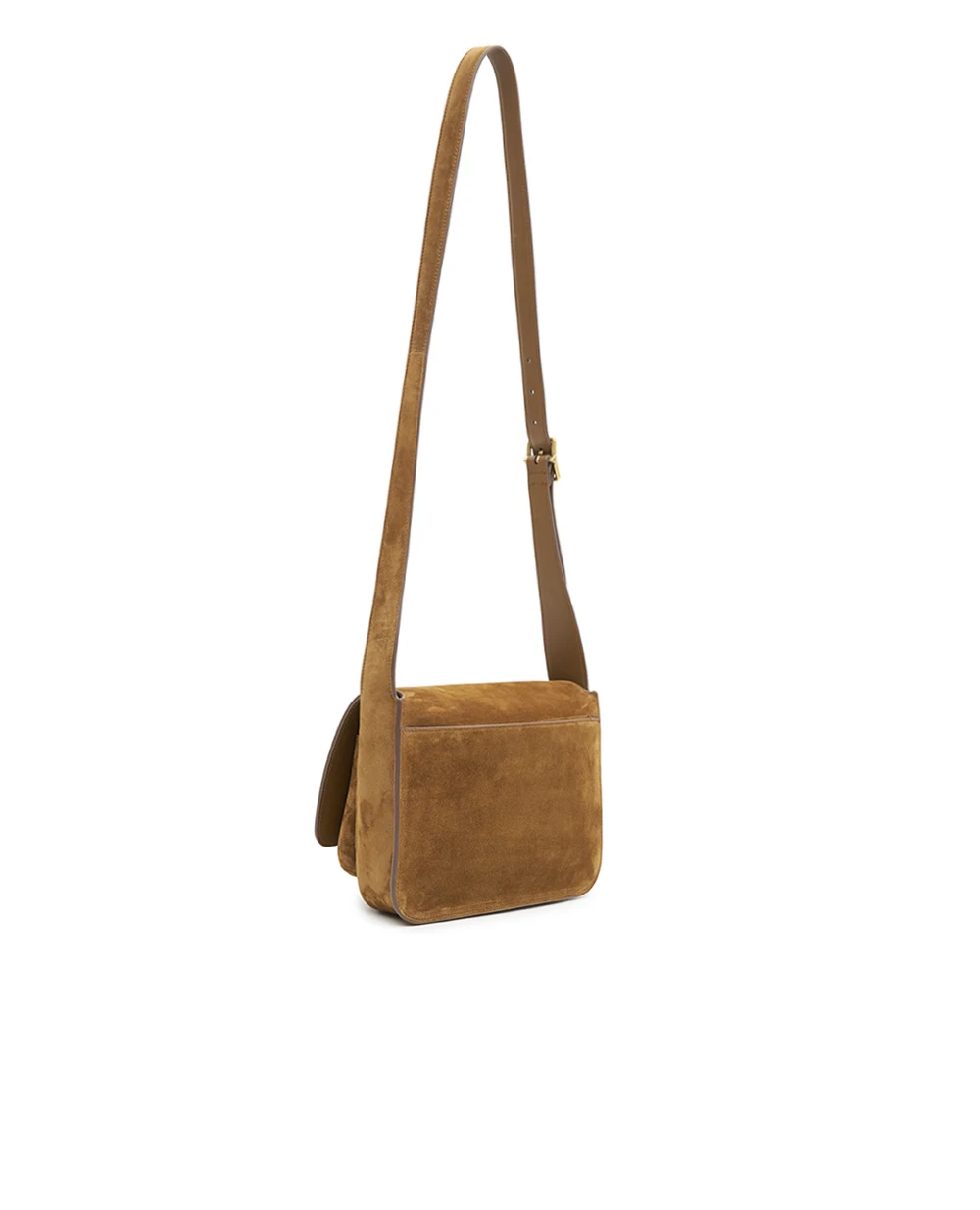 Сумка NIKI из замши Saint Laurent 718556-1U80W, коричневый цвет • Купить в интернет-магазине Kameron