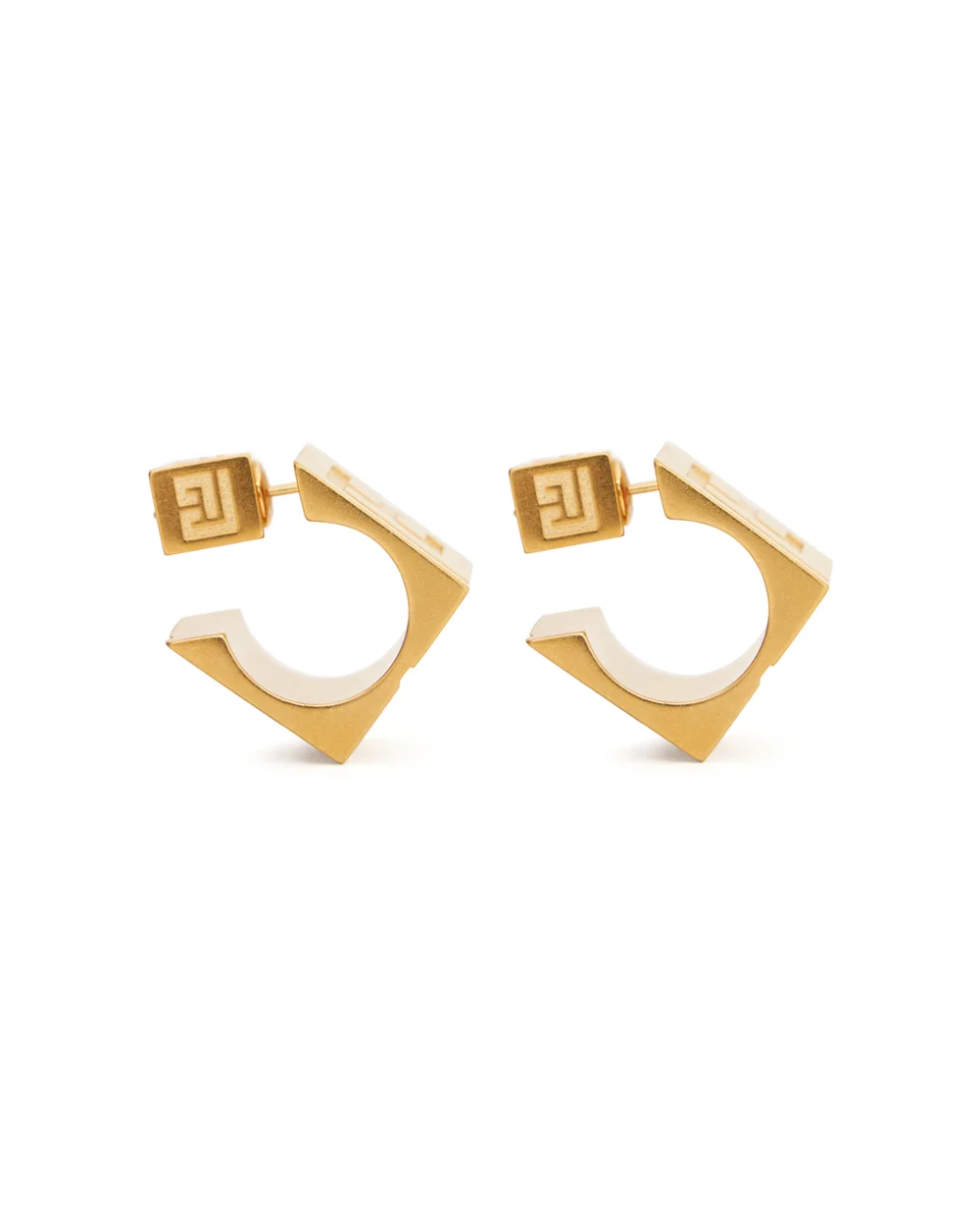 Серьги-кольца PB 3D Balmain GN1XK586MBRA, золотой цвет • Купить в интернет-магазине Kameron