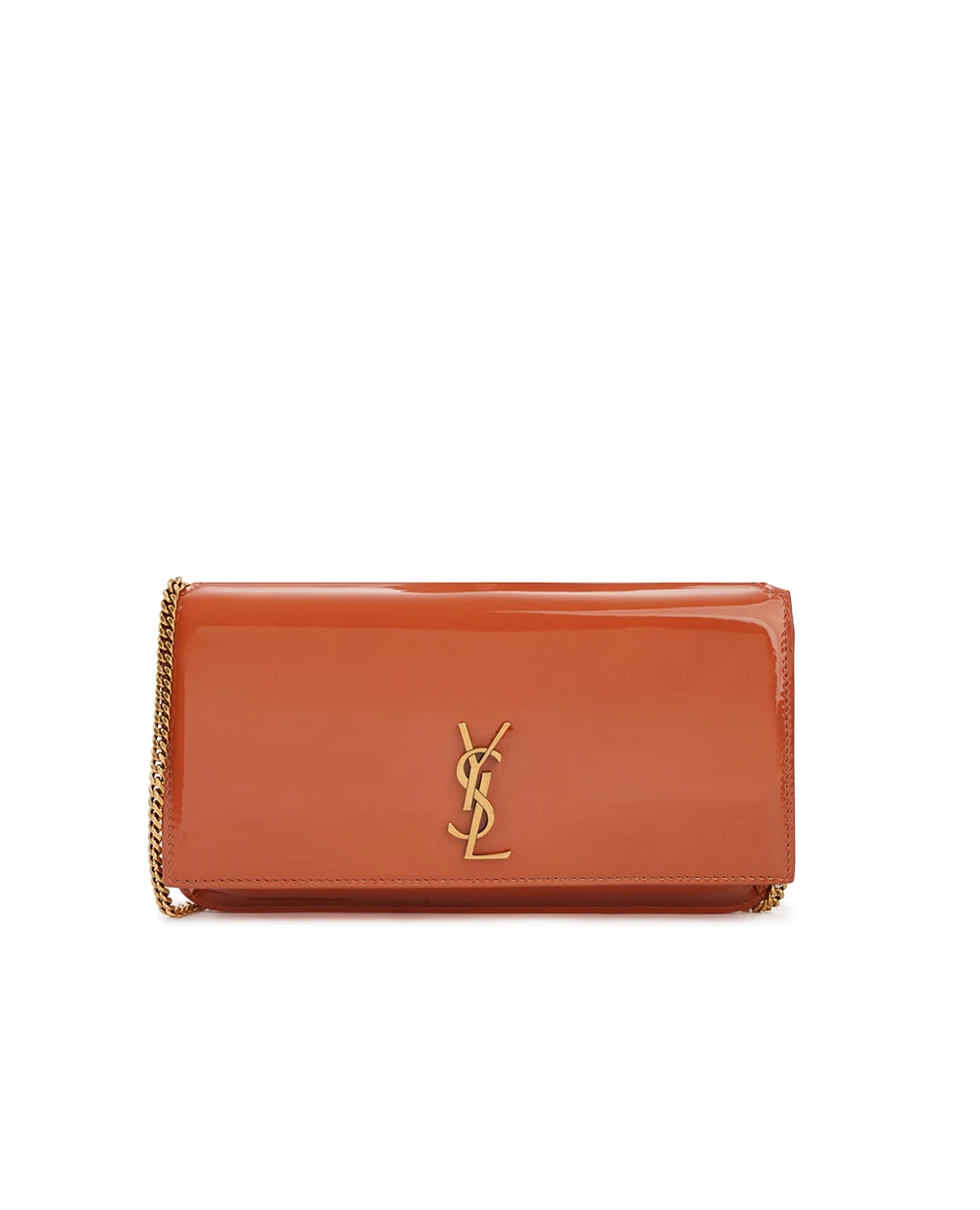 Кожаная сумка Cassandre Phone Case Saint Laurent 820175-AAD17, коричневый цвет • Купить в интернет-магазине Kameron