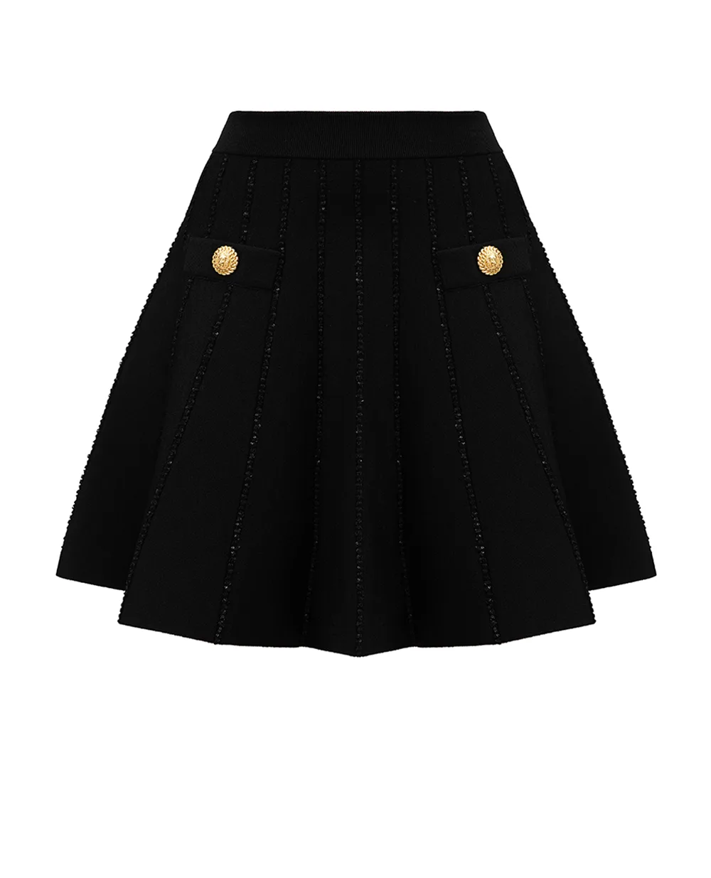 Юбка Balmain EF1LB929KI15, черный цвет • Купить в интернет-магазине Kameron