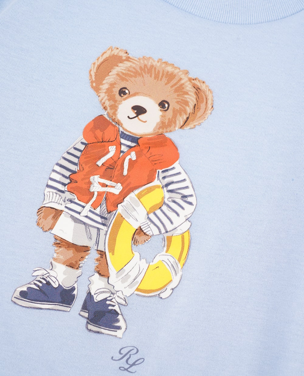 Детская футболка Polo Bear Polo Ralph Lauren Kids 320965279002, голубой цвет • Купить в интернет-магазине Kameron