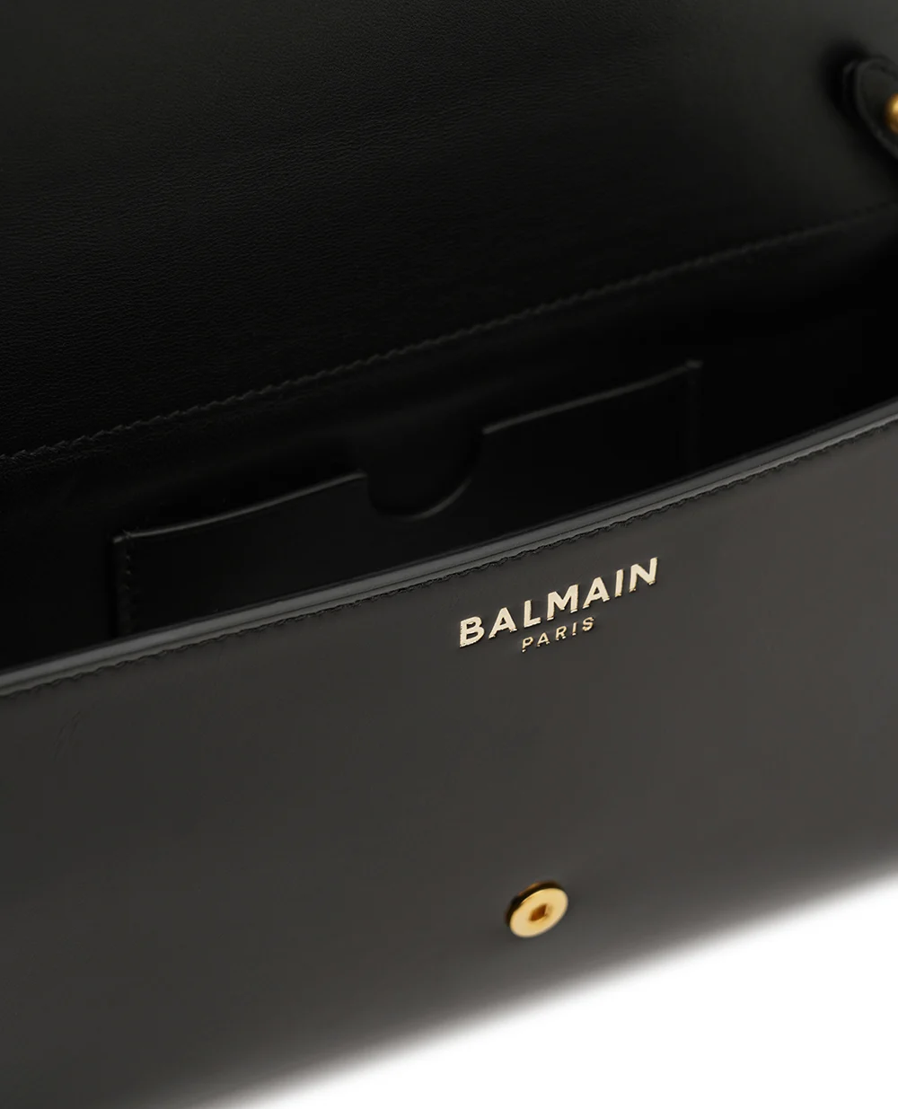 Клатч Shuffle из телячьей кожи Balmain GN1ON259LMTE, черный цвет • Купить в интернет-магазине Kameron