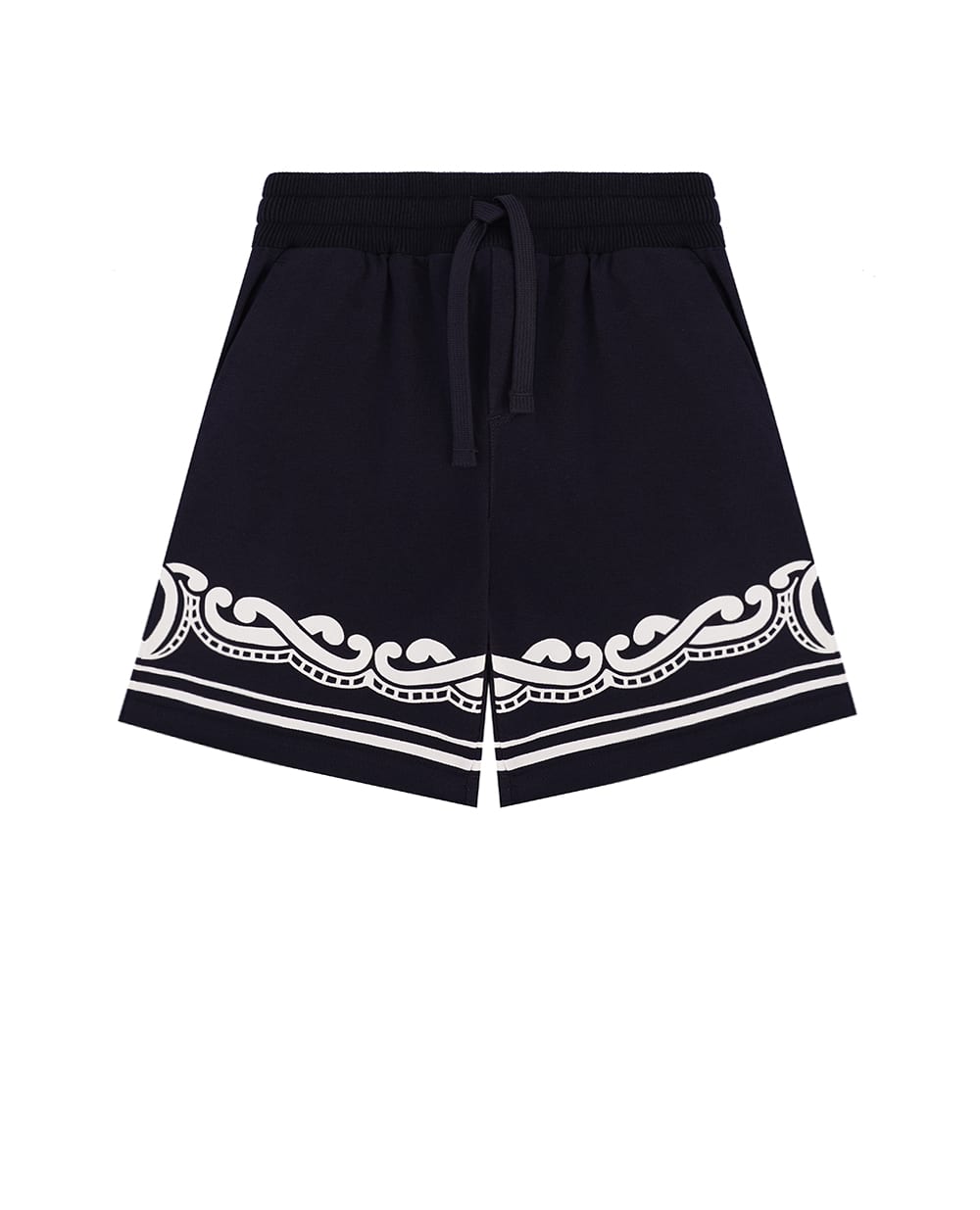 Детские шорты Dolce&Gabbana Kids L4JQU7-G7O0B-B, темно-синий цвет • Купить в интернет-магазине Kameron