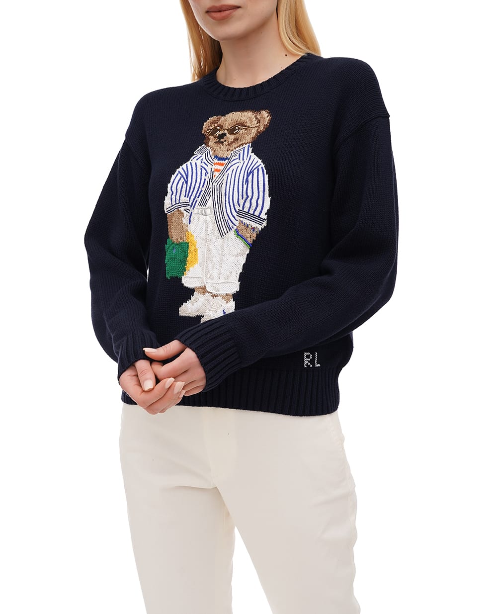 Свитер Polo Bear Polo Ralph Lauren 211959288001, темно-синий цвет • Купить в интернет-магазине Kameron