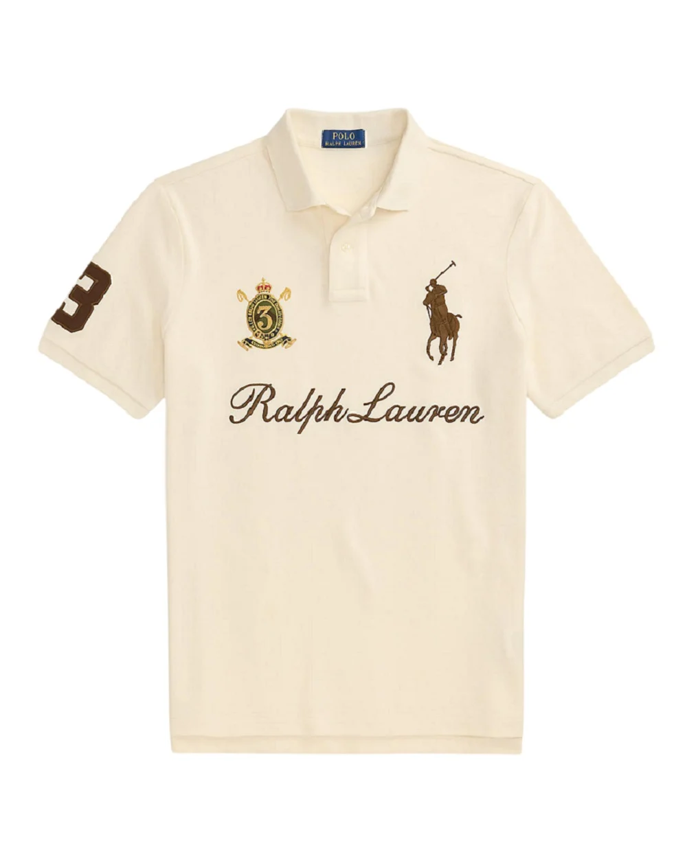 Поло Big Pony Polo Ralph Lauren 710B20009001, бежевый цвет • Купить в интернет-магазине Kameron