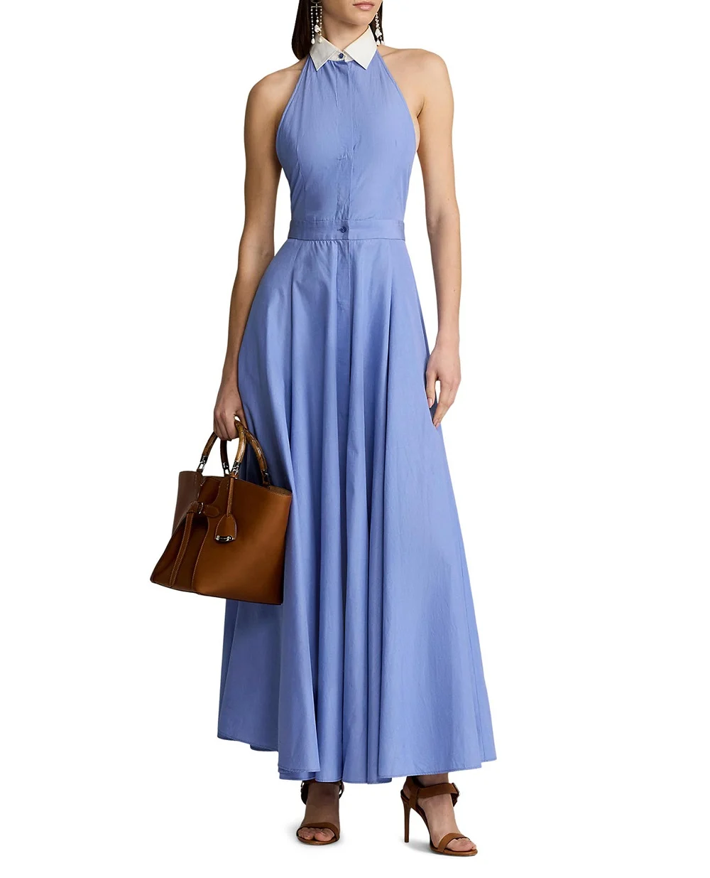 Платье Ralph Lauren Collection 290975211001, голубой цвет • Купить в интернет-магазине Kameron