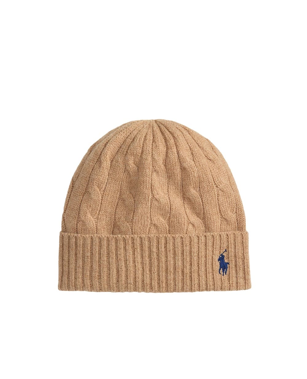 Шапка з вовни та кашеміру Polo Ralph Lauren 455981442004, коричневий колір • Купити в інтернет-магазині Kameron