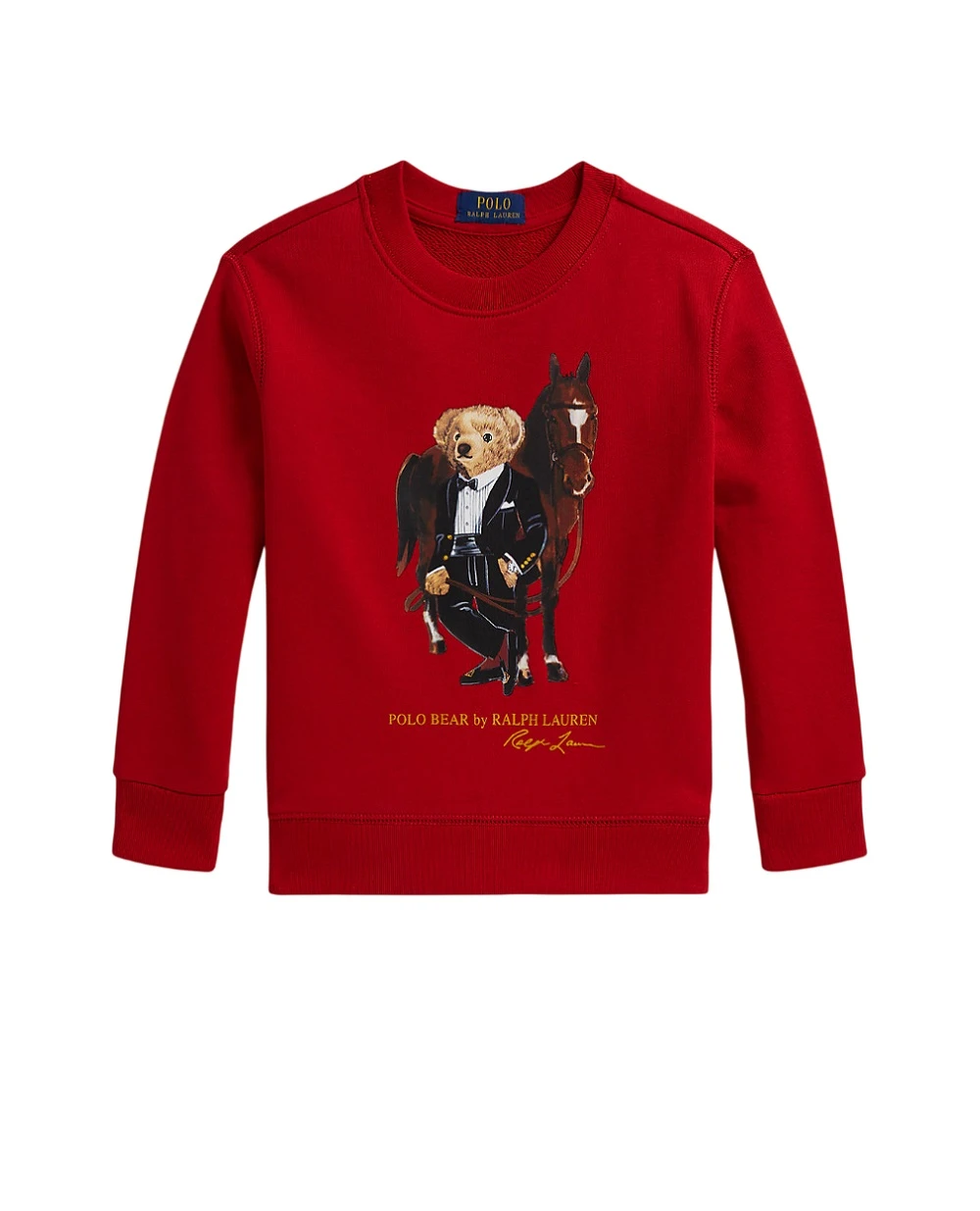 Детский свитшот Polo Bear Polo Ralph Lauren Kids 322A10261003, красный цвет • Купить в интернет-магазине Kameron