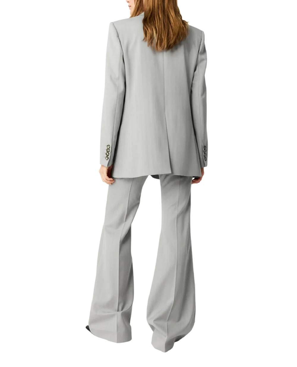 Брюки из шерсти Stella McCartney 6440073HU705, серый цвет • Купить в интернет-магазине Kameron