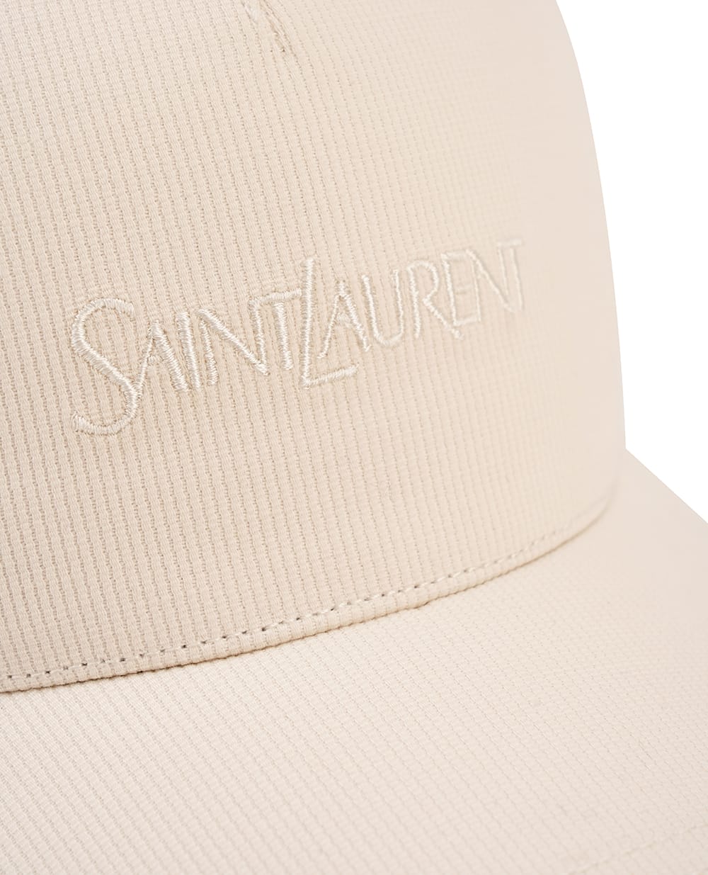 Бейсболка Saint Laurent 816864-3YR58, молочный цвет • Купить в интернет-магазине Kameron