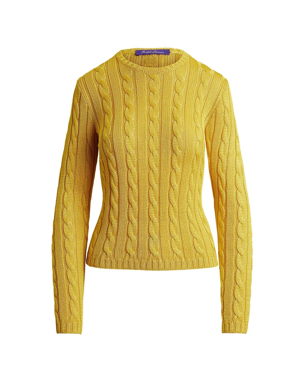 Свитер из шелка Ralph Lauren Collection 290900054035, желтый цвет • Купить в интернет-магазине Kameron